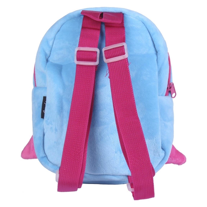 Mochila Creche Peluche Baby Shark rosa - Lucci