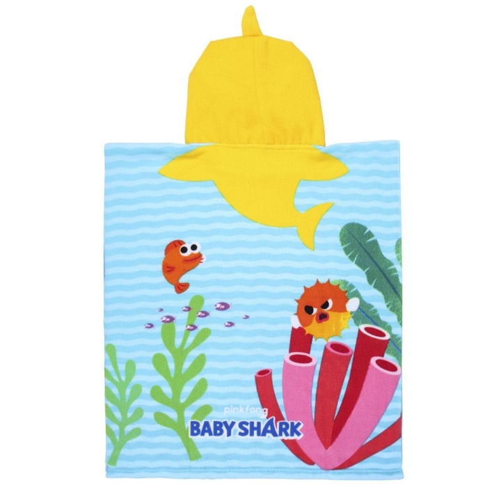 Poncho Microfibra Baby Shark pra piscina - Lucci