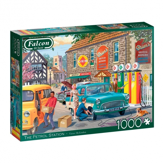 Puzzle 1000 peças com ilustração The Petrol Station da Falcon de Luxe, EAN 8710126113219 ref 11321