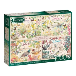 Puzzle 1000 peças com ilustração Country Diary 4 Seasons Falcon de Luxe, EAN 8710126113073 ref 11307