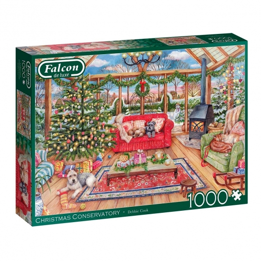 Puzzle Christmas Conservatory Falcon de Luxe 1000 peças