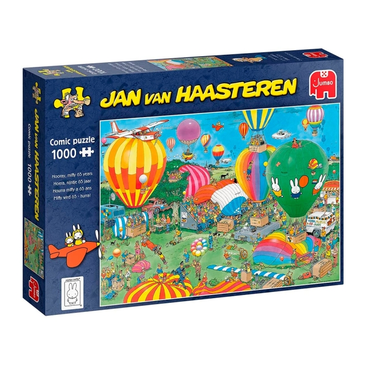 Puzzle Comic Hooray Miffy Jan Van Haasteren 1000 peças - Lucci