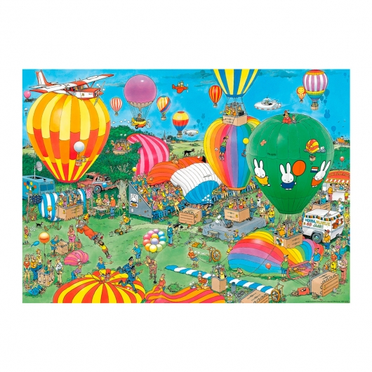 Puzzle Comic Hooray Miffy Jan Van Haasteren 1000 peças - Lucci