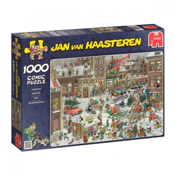Puzzle comic 1000 peças com ilustração Christmas por Jan Van Haasteren da Jumbo, EAN 8710126130070 ref 13007