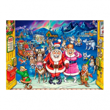Puzzle Comic Elf Inspection da coleção Wasgij Christmas 17 2x1000 peças - Lucci