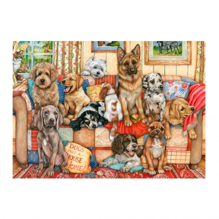 Puzzle Floral Cats Coleção Falcon de Luxe da Jumbo 1000 peças - Lucci