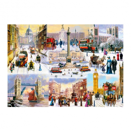 Puzzle A Winter in London Coleção Falcon de Luxe da Jumbo 1000 peças - Lucci