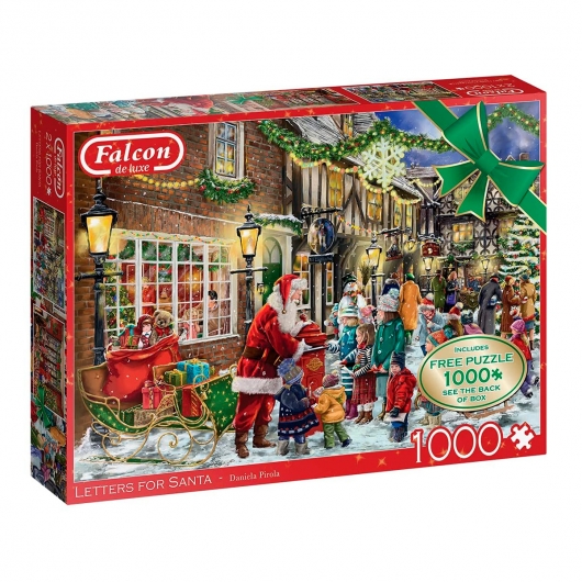 Puzzle Letters for Santa Coleção Falcon de Luxe da Jumbo 2x1000 peças