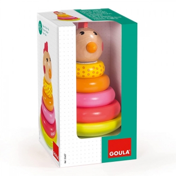 Pollo de madera apilable de Goula