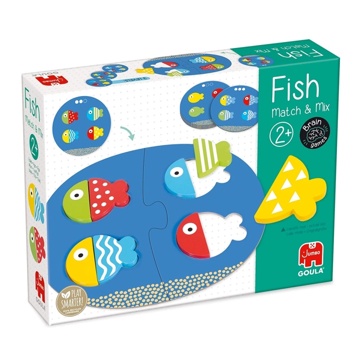 Brinquedo educativo Fish Match & Mix da Goula EAN 8410446534762 ref 53476